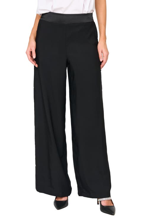 Solstice Wide Leg Satin Pants