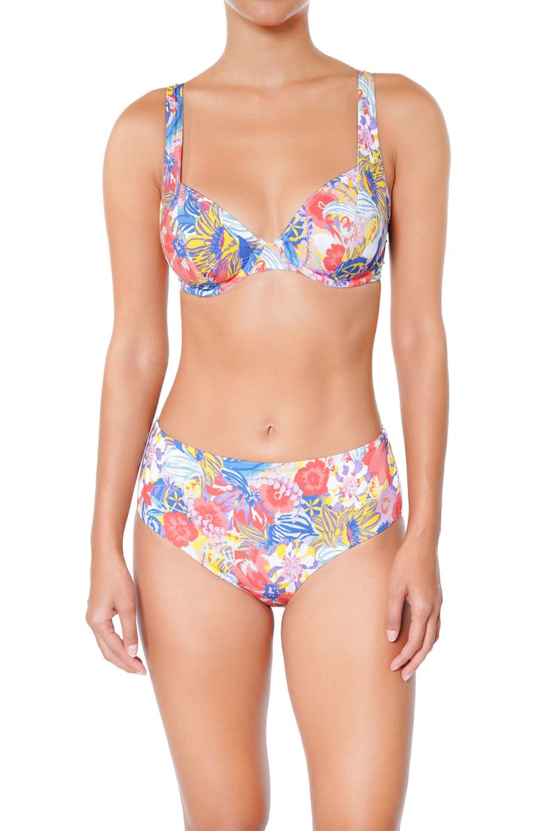 Huit Lahaina Underwire Bikini Top, Alternate, color, Print