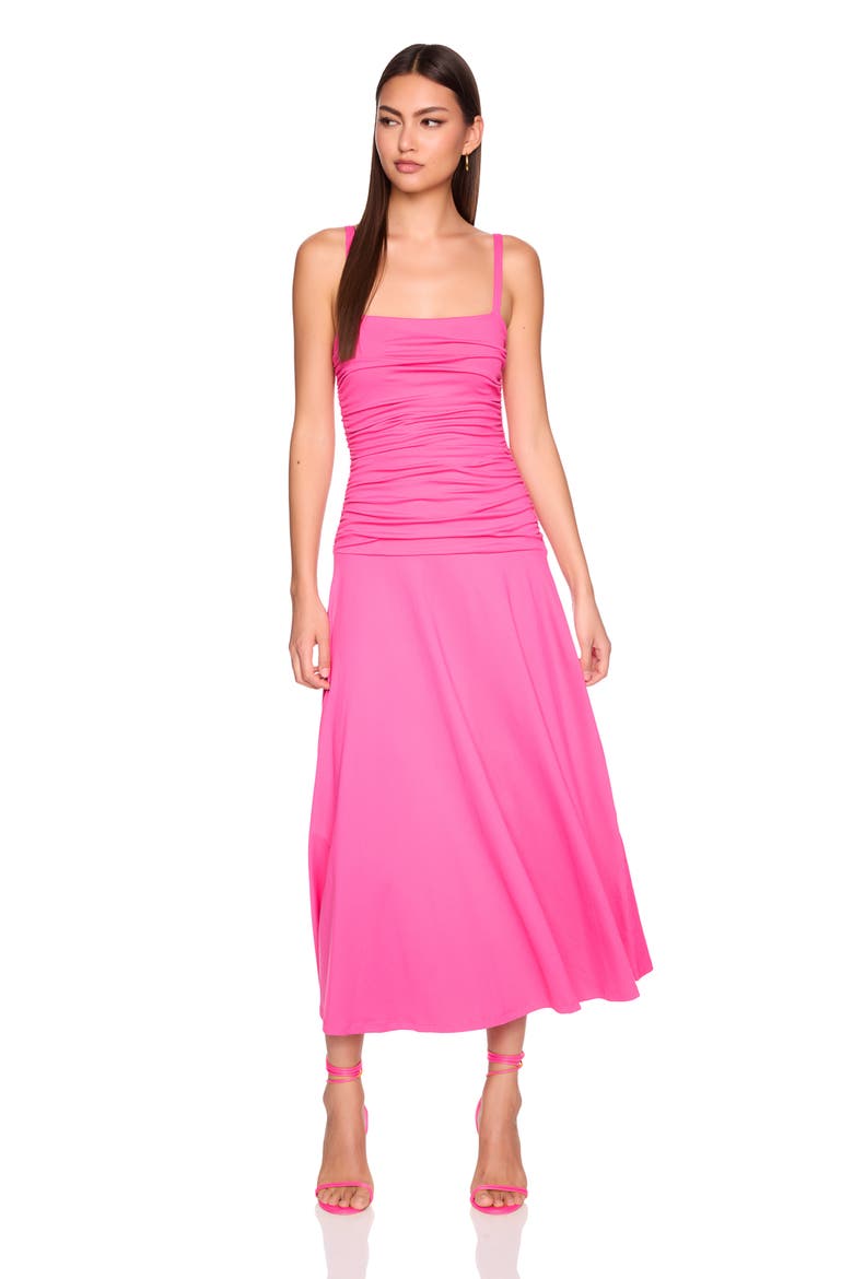 Ruched Sleeveless Maxi Dress, Alternate, color, BOOM