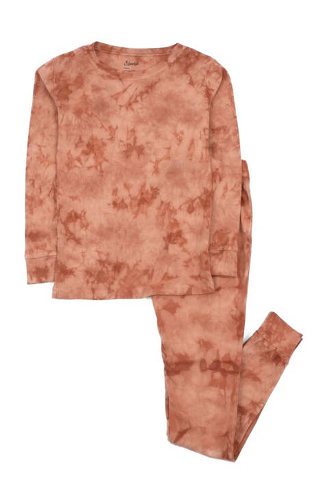 Kids Cotton Two-Piece Pajamas, Stripes, Solids & Tie Dye (Toddler, Little Kid & Big Kid)