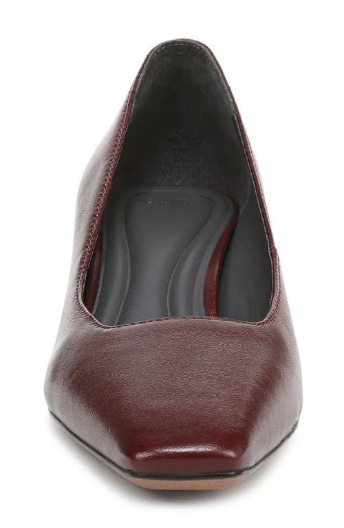 Sarto By Franco Sarto Ryan Square Toe Pump In Burgundy