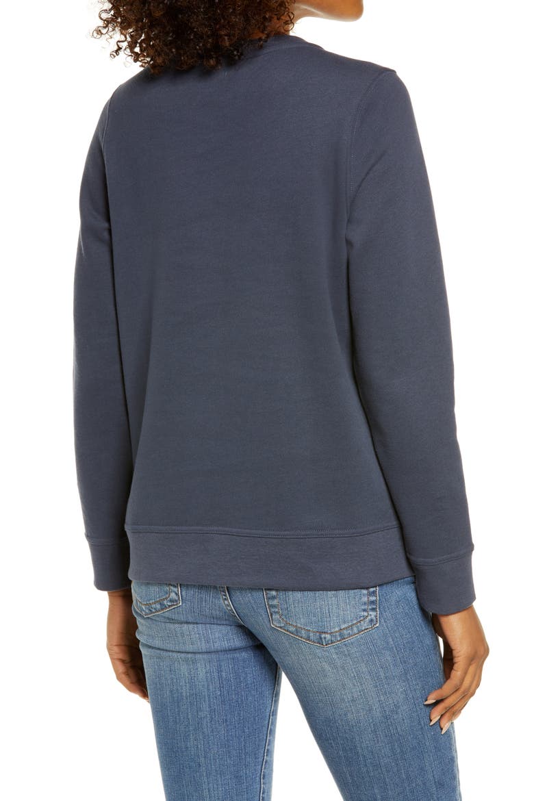 1912 Appliqué Logo Sweatshirt, Alternate, color, CARBON NAVY COLLEGIATE LOGO