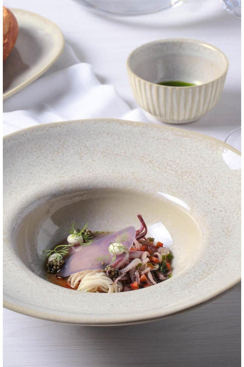 Deep Rim Plate Set of 4, Alternate, color, Latte