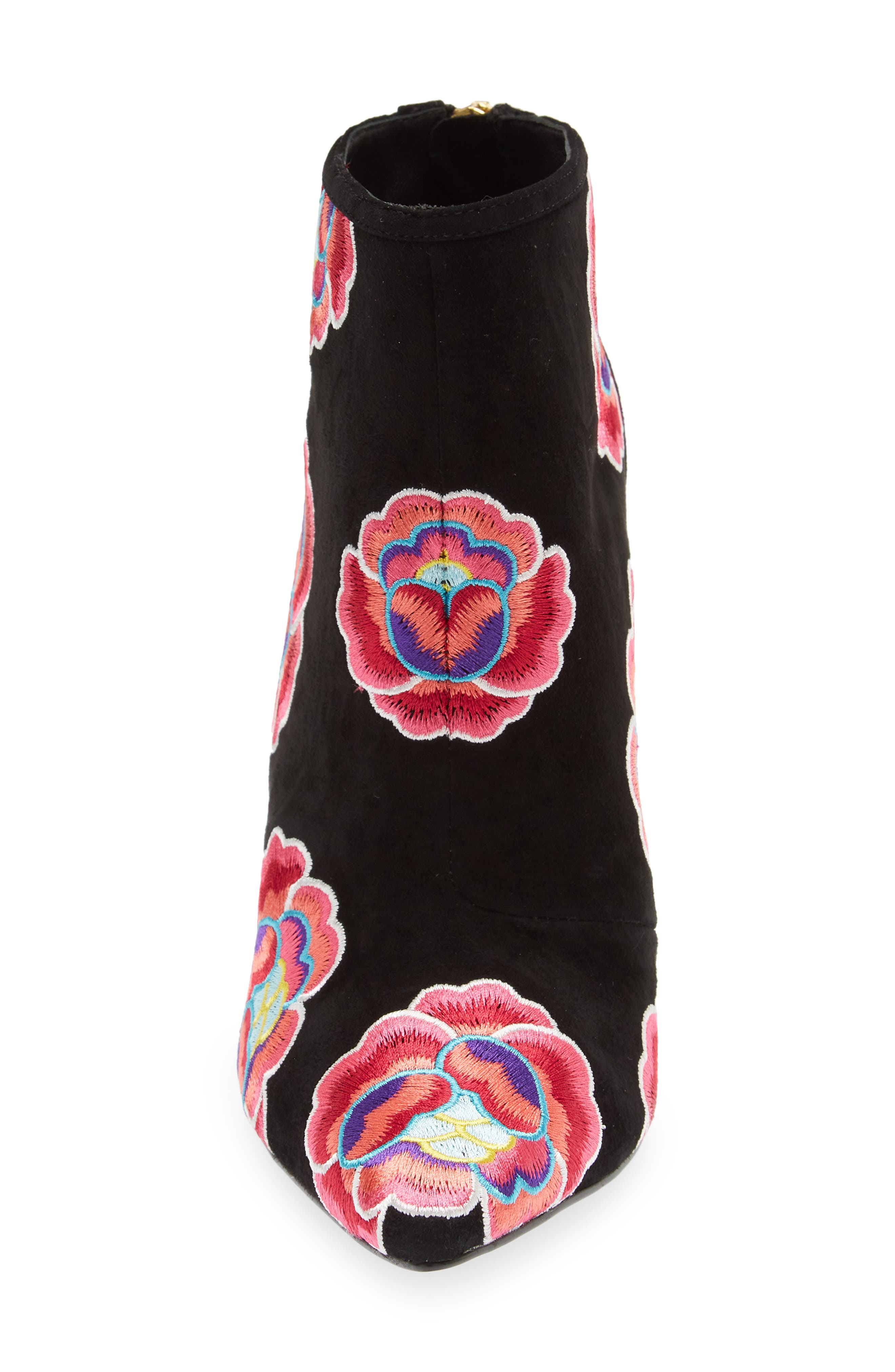 KAT MACONIE Lucie Floral Embroidered Pointed Toe Bootie, Alternate, color, 