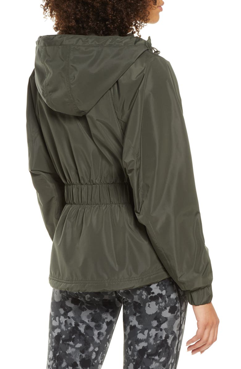 Sweaty Betty Storm Seeker Waterproof Hooded Jacket, Alternate, color, Dark Forest