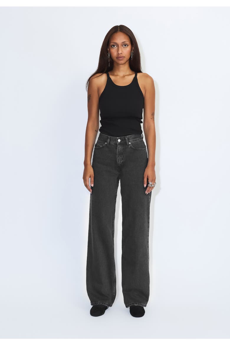 Echo High Straight Rigid Jeans, Alternate, color, Retro black