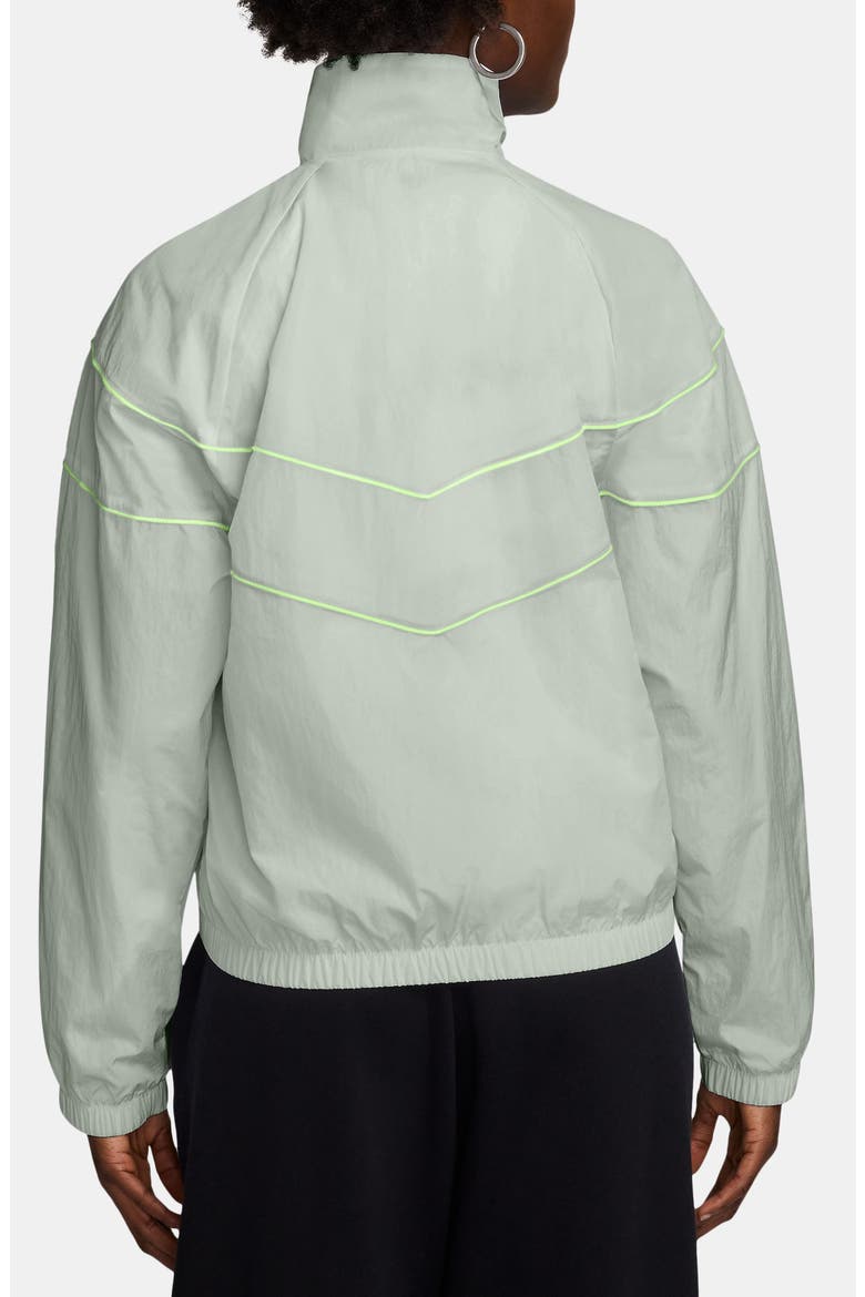 Windrunner Water Repellent Jacket, Alternate, color, LIGHT SILVER/ BARELY VOLT
