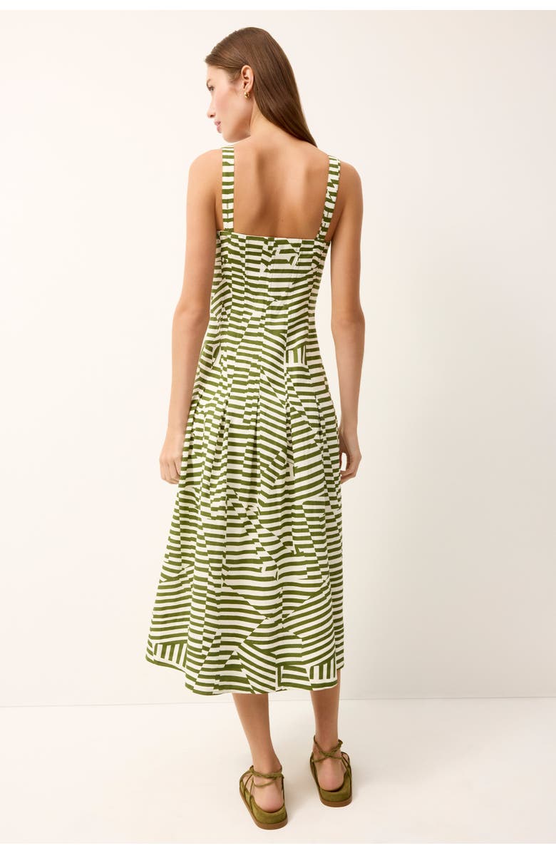 Marie Oliver Dixon Dress, Alternate, color, Green Stripe