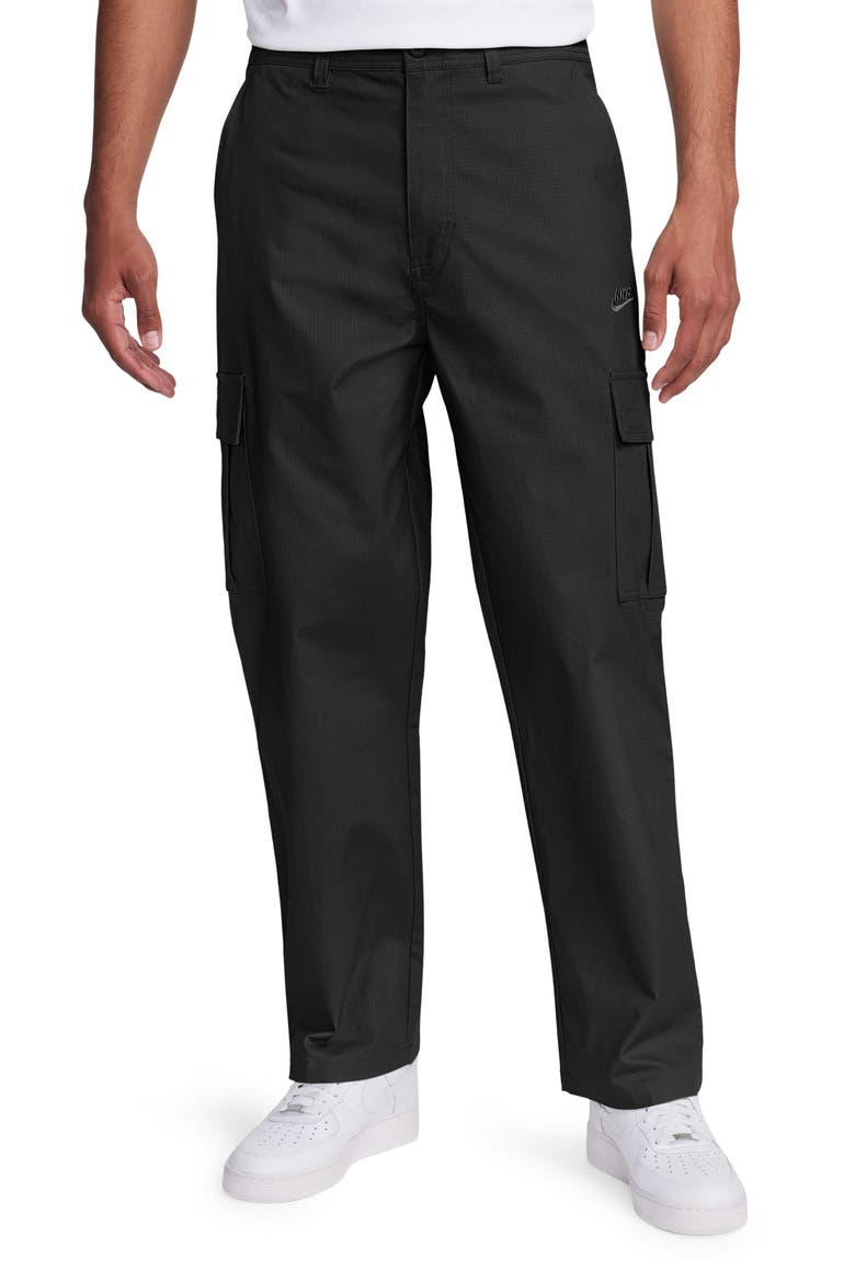 Club Stretch Cotton Cargo Pants, Main, color, BLACK/ BLACK