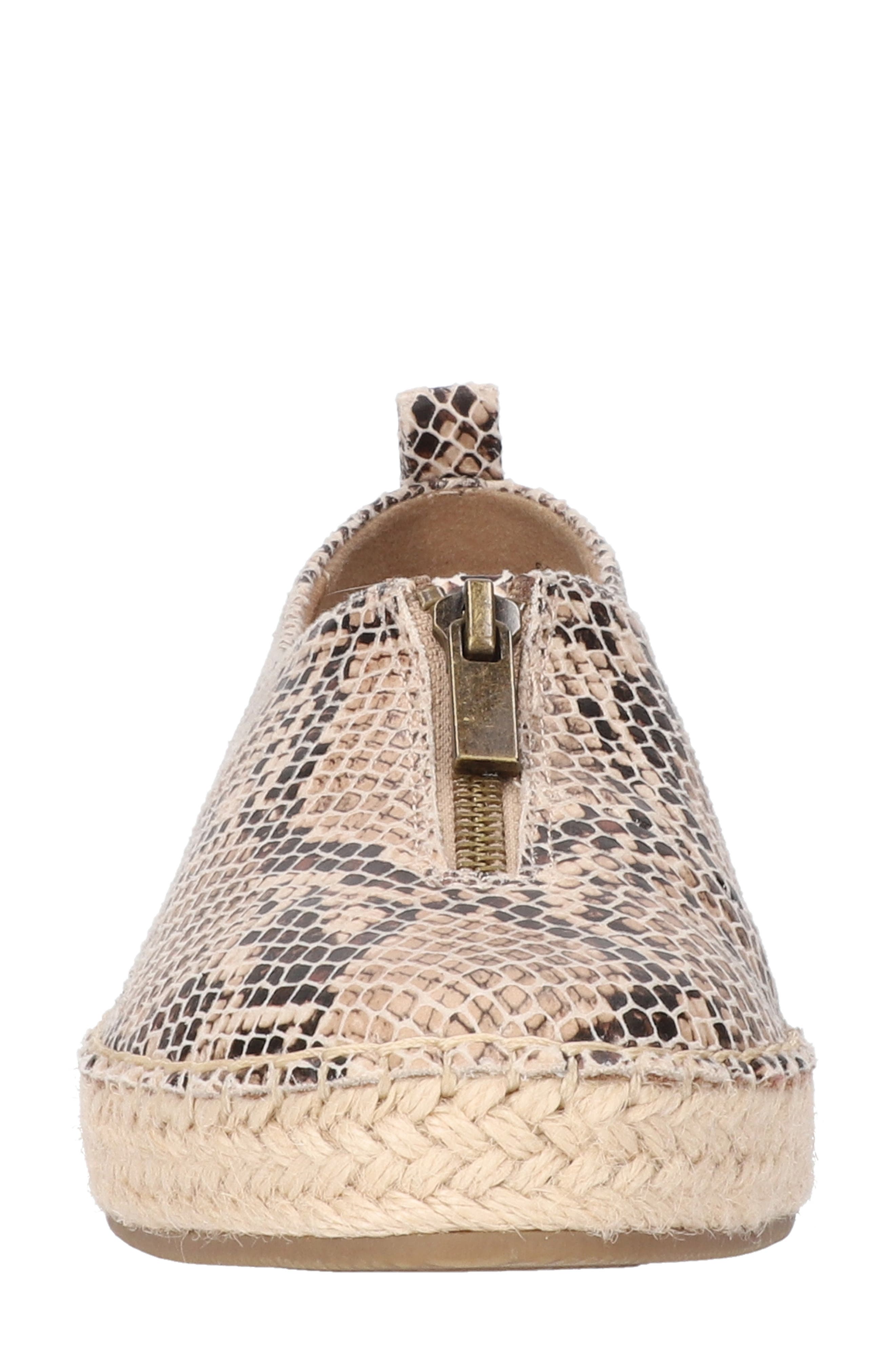 Jimena Zip Espadrille, Alternate, color, NATURAL SNAKE PRINT