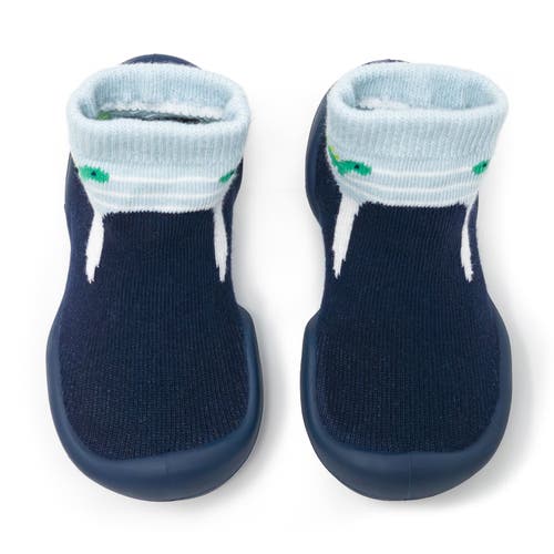 Komuello Baby Boy First Walk Sock Shoes Navy Dash