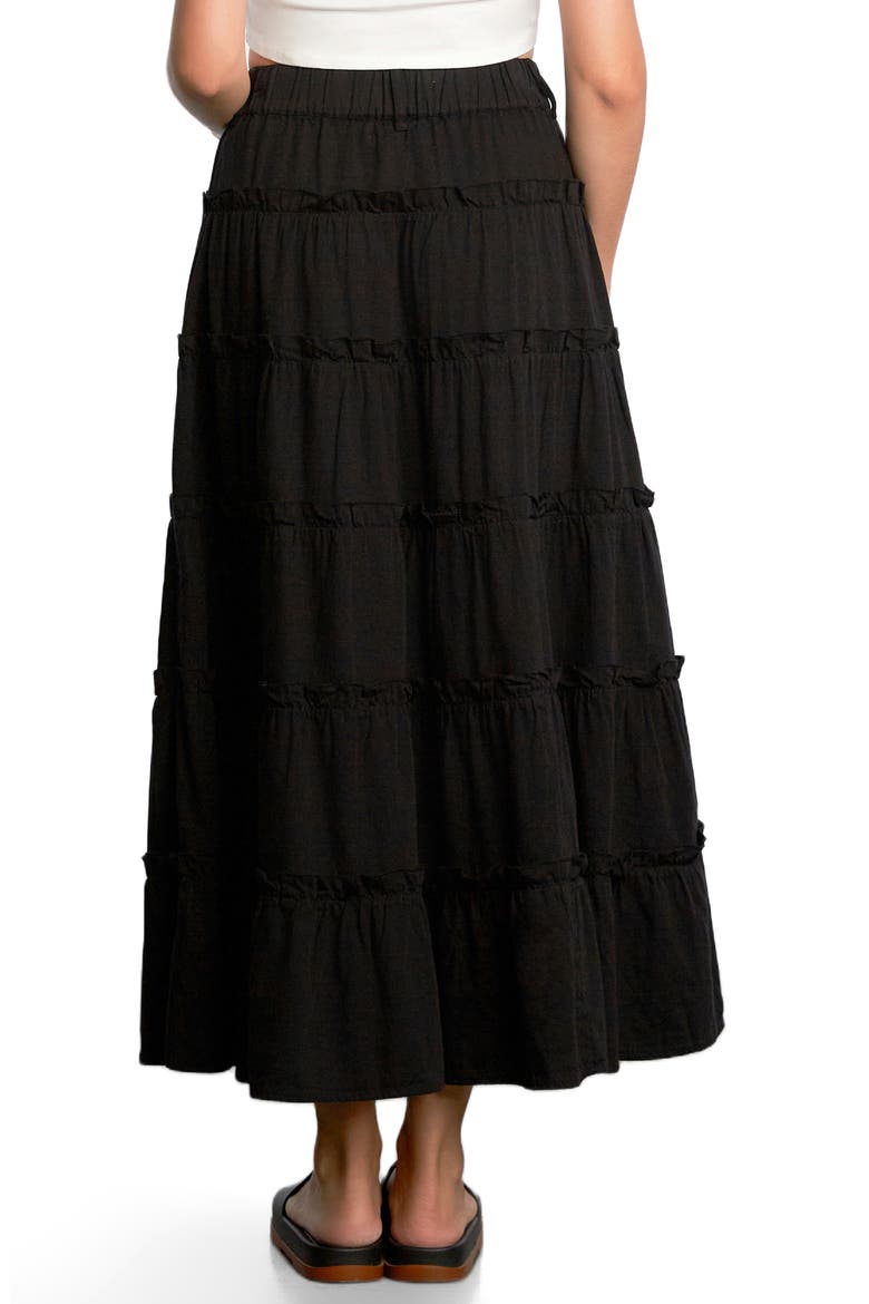 Follow Your Arrow Maxi Skirt, Alternate, color, BLACK LAKE
