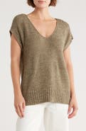 Lucky Brand Textured Knit V-Neck Vest