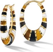 Orly Marcel Mini Inlay Hoop Earrings