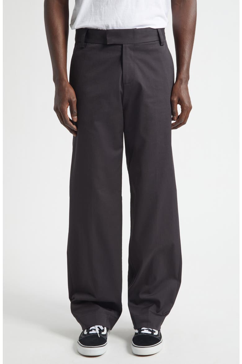 Alec Stretch Organic Cotton Gabardine Work Pants, Main, color, BLACK