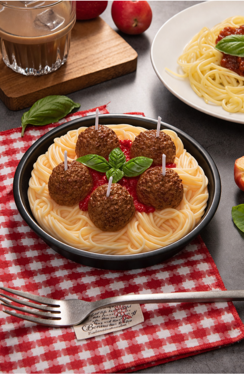 Southlake gifts Spaghetti and Meatballs Candle, Alternate, color, Spaghetti And Meatballs