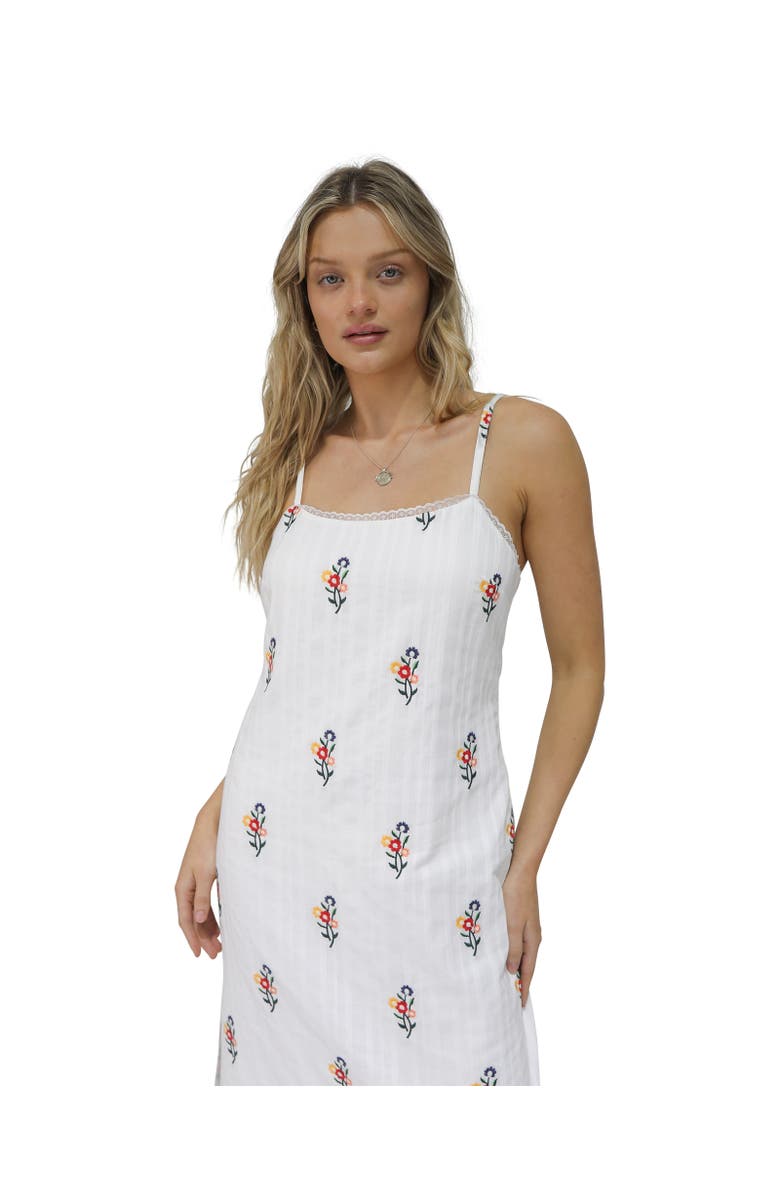 Belle & Bloom She Blooms Floral Midi Dress, Alternate, color, White