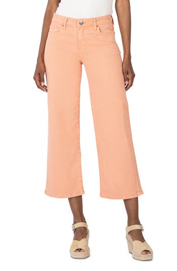 Kut From The Kloth High Waist Crop Wide Leg Jeans