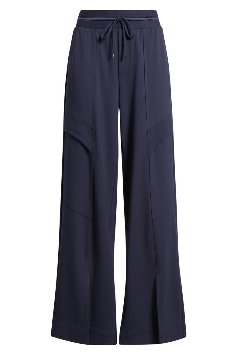Glider Skyrise Wide Leg Drawstring Pants, Alternate, color, NAVY