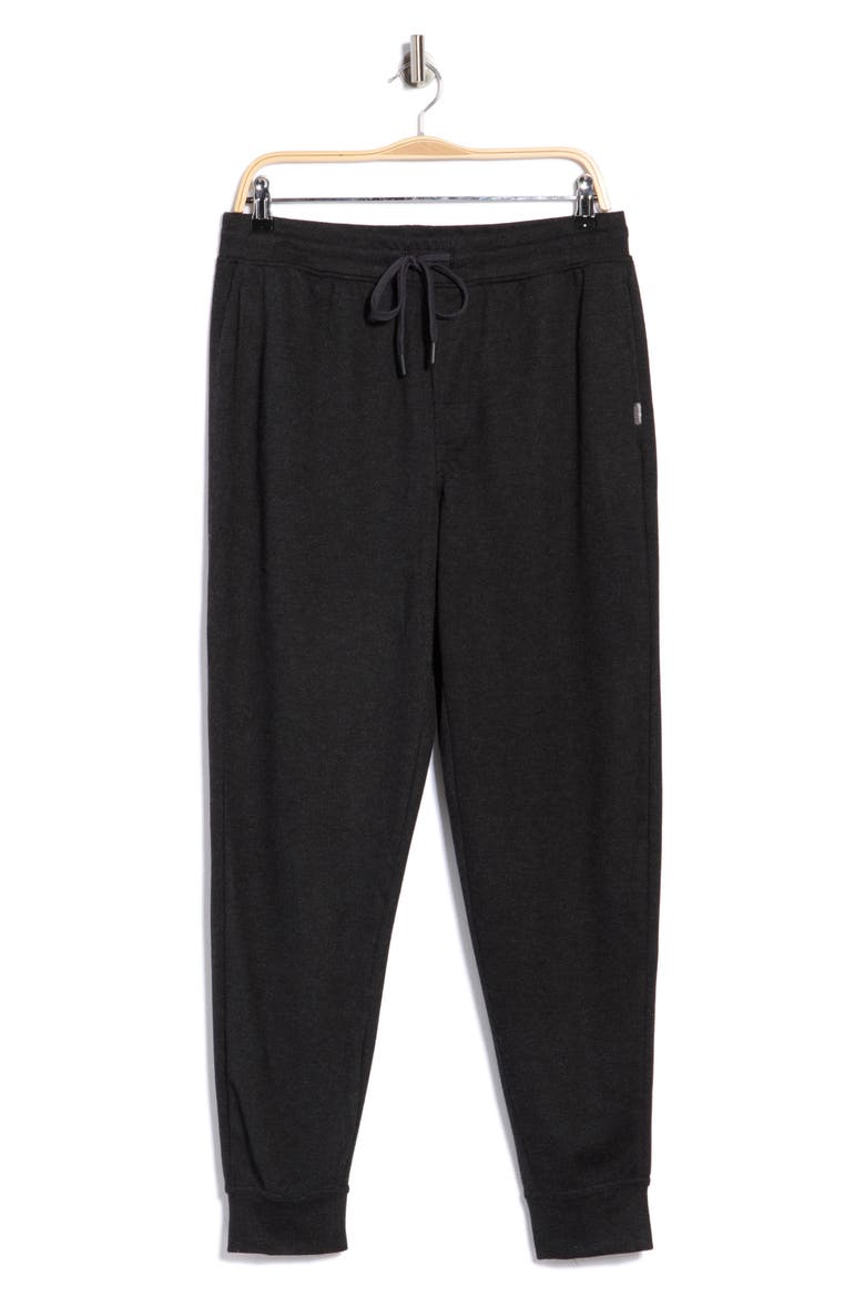 Brushed Fleece Lounge Joggers, Alternate, color, CHARCOAL HEATHER