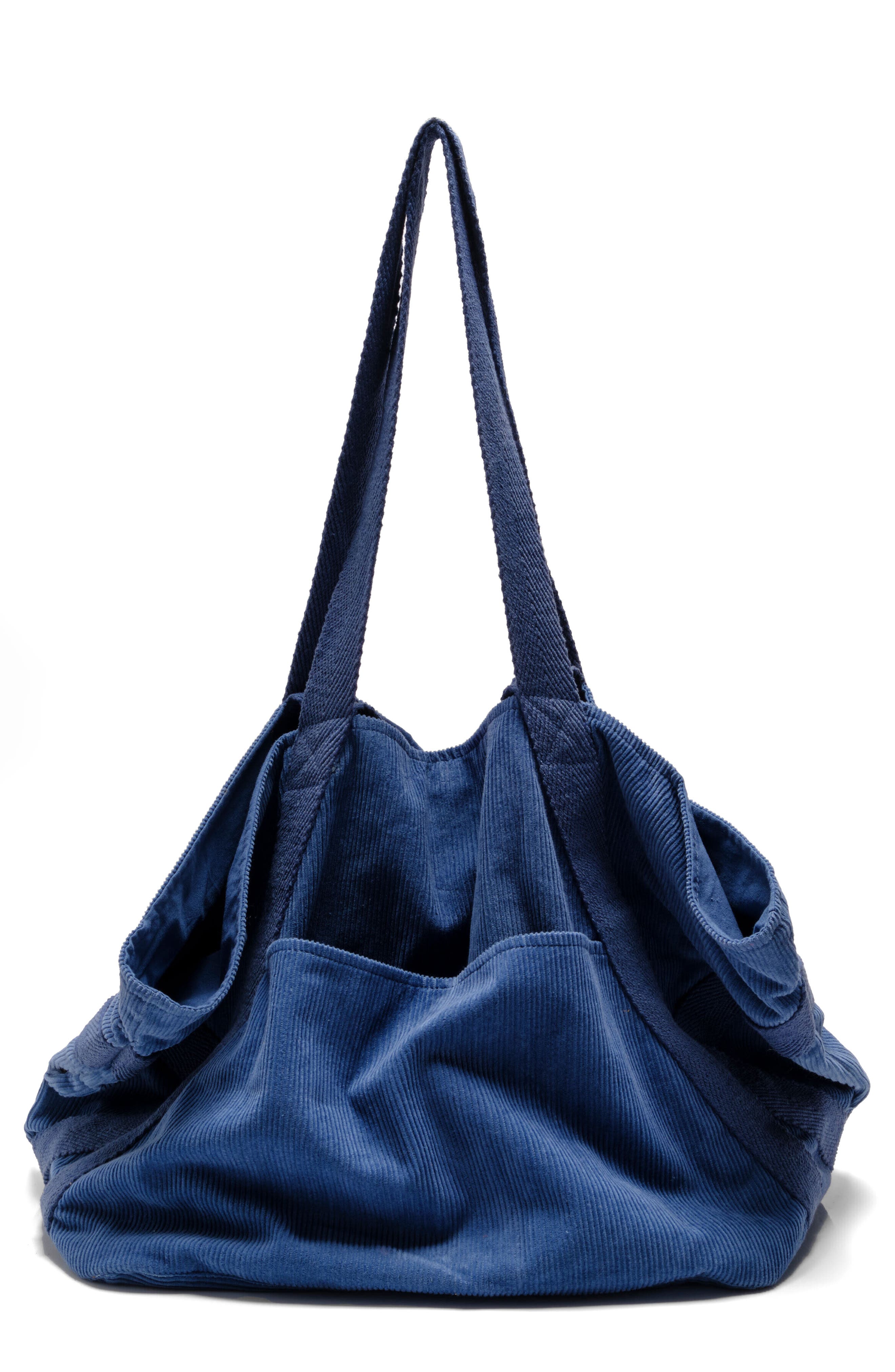 Mega Cord Tote, Main, color, DENIM BLUES