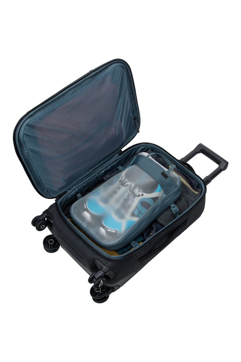 Aion Spinner Carry-On, Alternate, color, BLACK