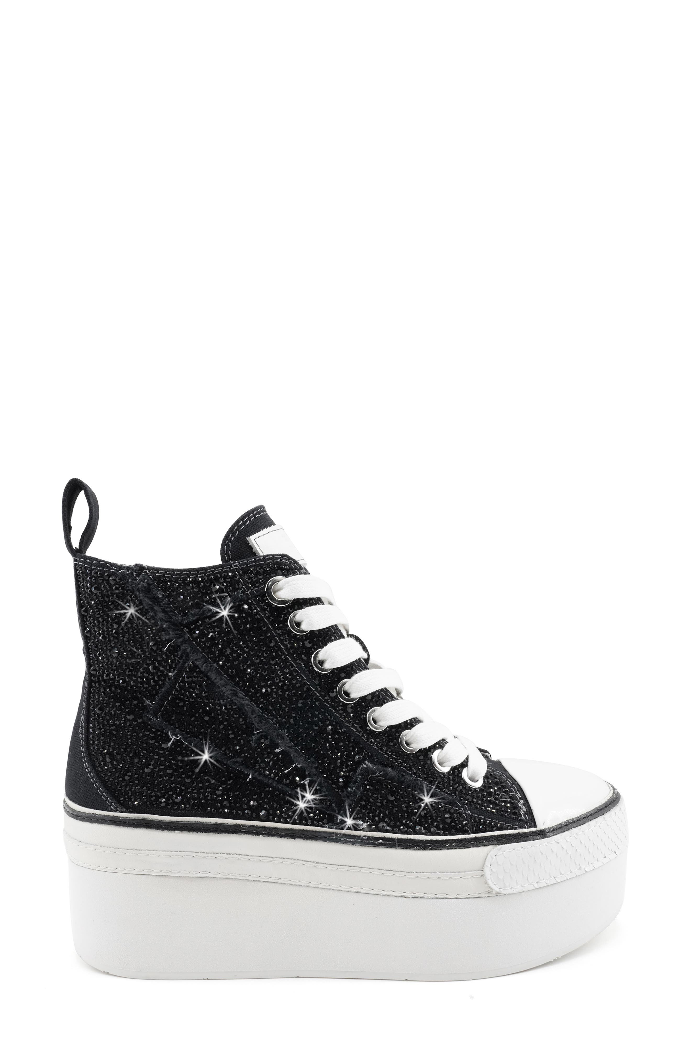 ZIGI Carmensa High Top Platform Sneaker, Alternate, color, Black