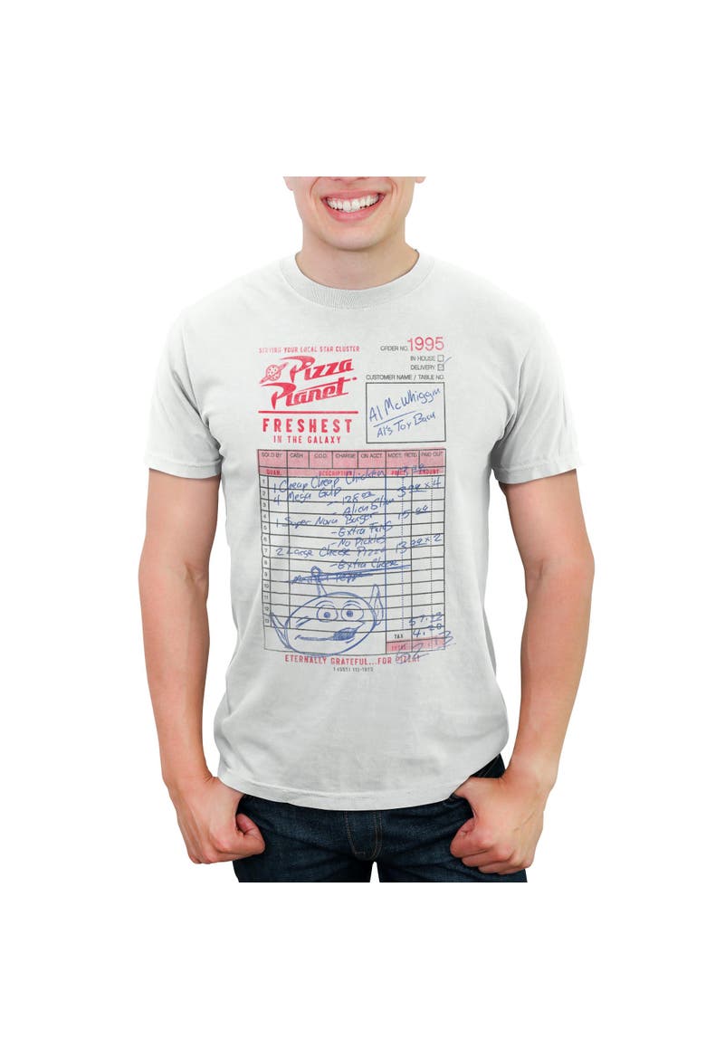 Men's Toy Story Distressed Pizza Order  Graphic T-Shirt, Main, color, White