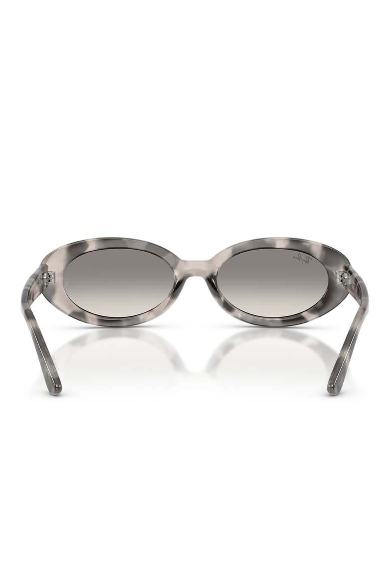54mm Gradient Oval Sunglasses, Alternate, color, OPAL GREY HAVANA / CLEAR GREY