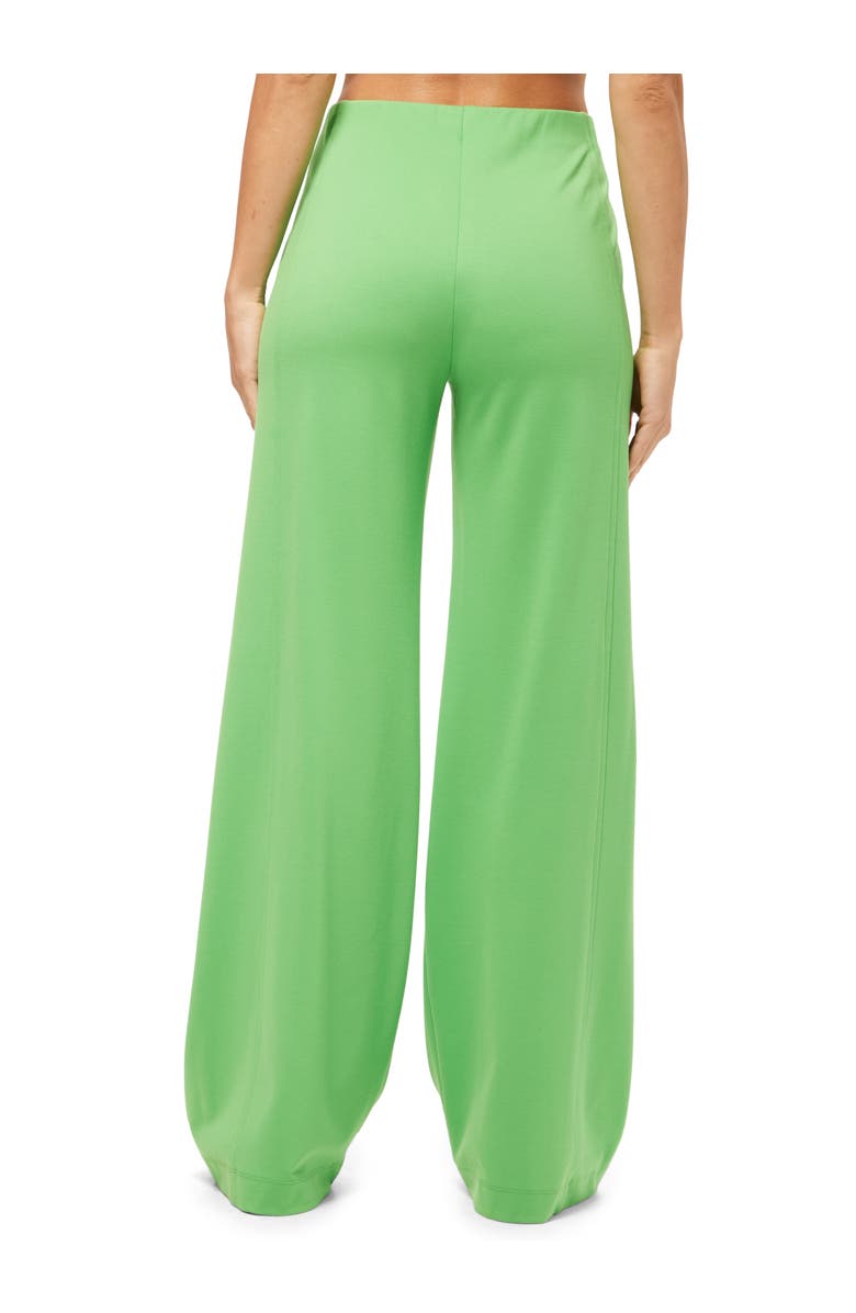 Trina Turk Record Wide Leg Ponte Pant, Alternate, color, Grass Court Green