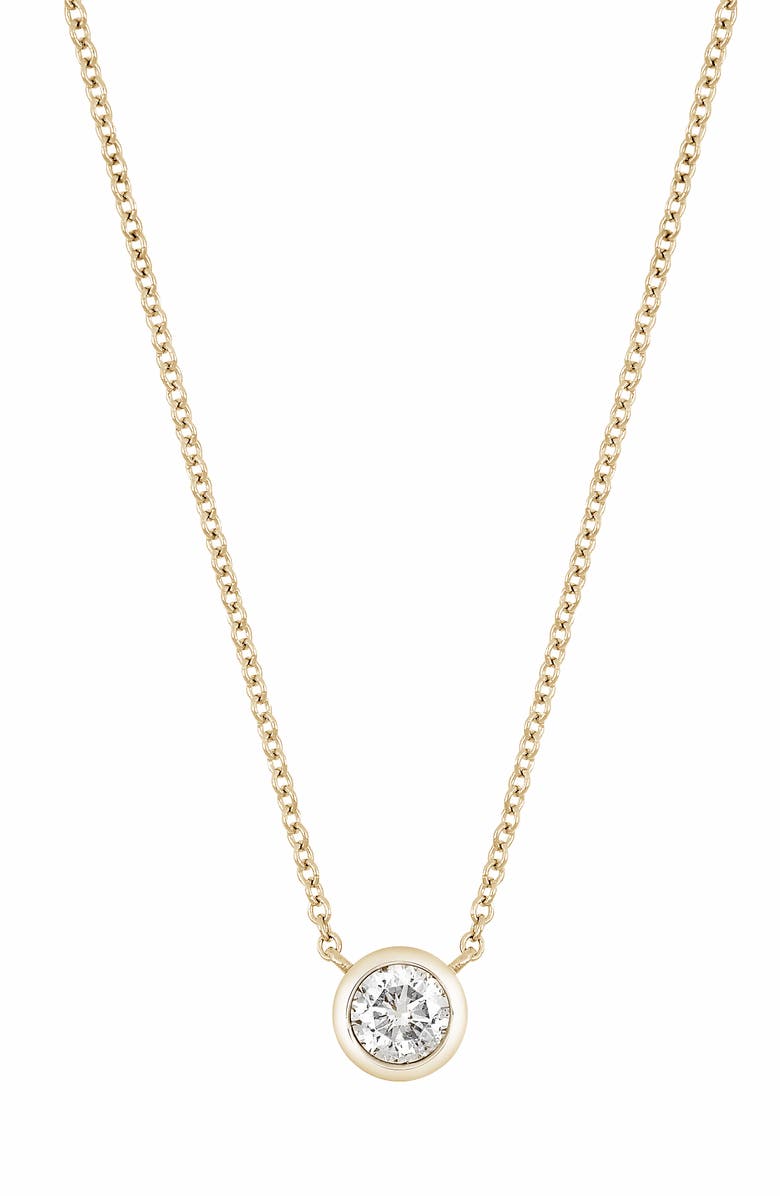Bony Levy Diamond Bezel Pendant Necklace - 0.37 ctw., Main, color, 14K Yellow Gold