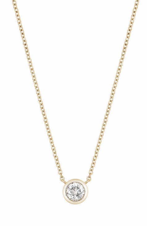 Diamond Bezel Pendant Necklace - 0.37 ctw. (Nordstrom Exclusive)