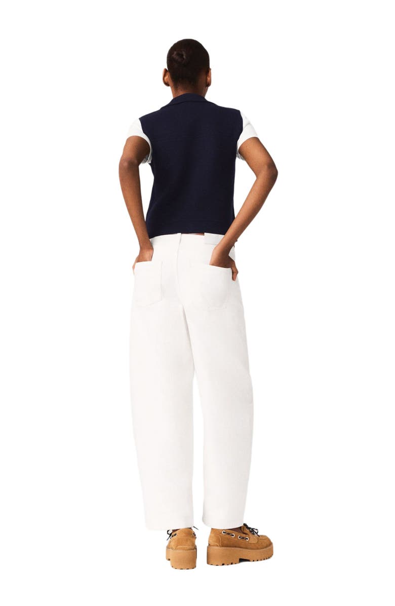 maje Polo knit cardigan, Alternate, color, Navy