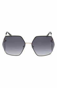 GUESS 60mm Geometric Sunglasses