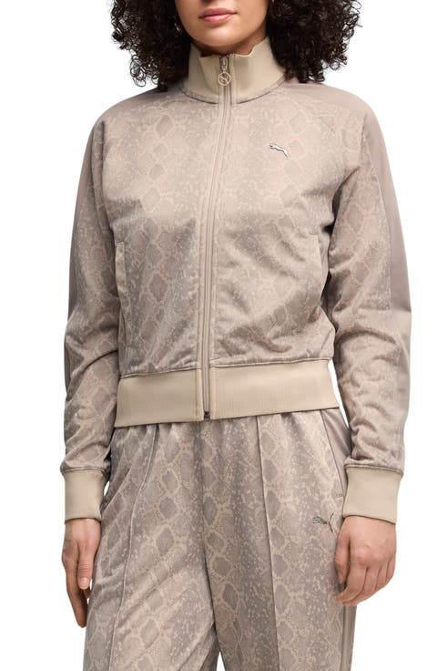T7 Snake Print Track Jacket