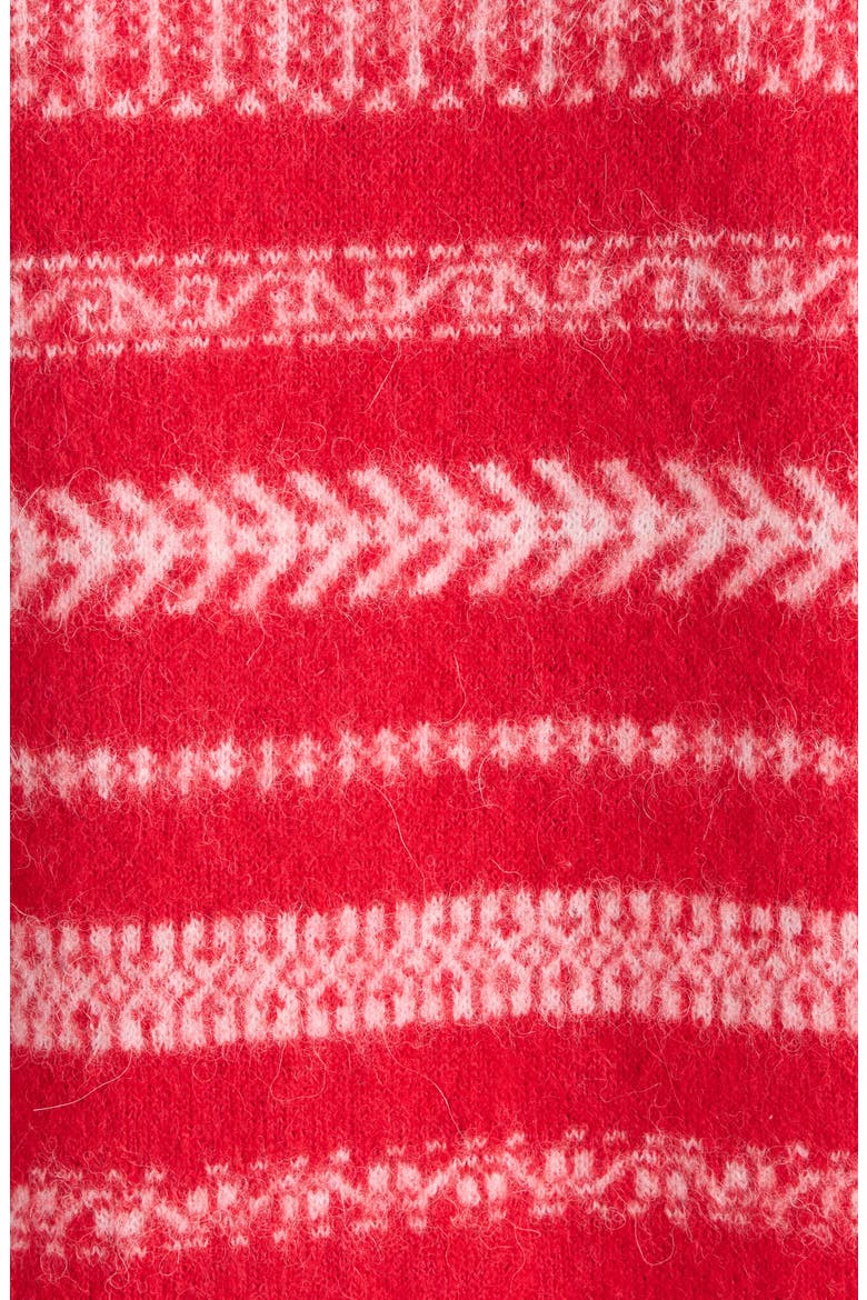 Amity Brushed Mohair & Wool Blend Sweater, Alternate, color, RED