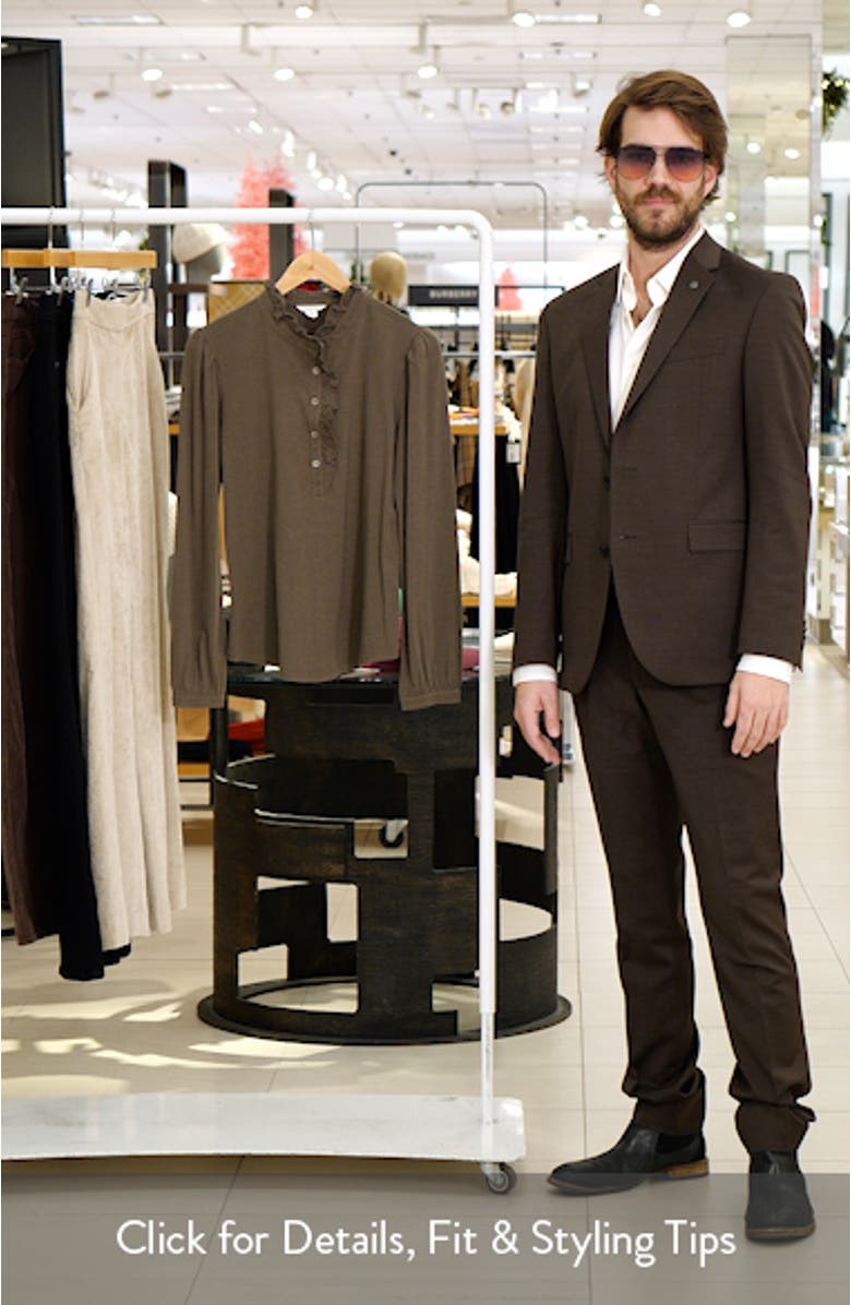 Ruffle Detail Henley Shirt, sales video thumbnail