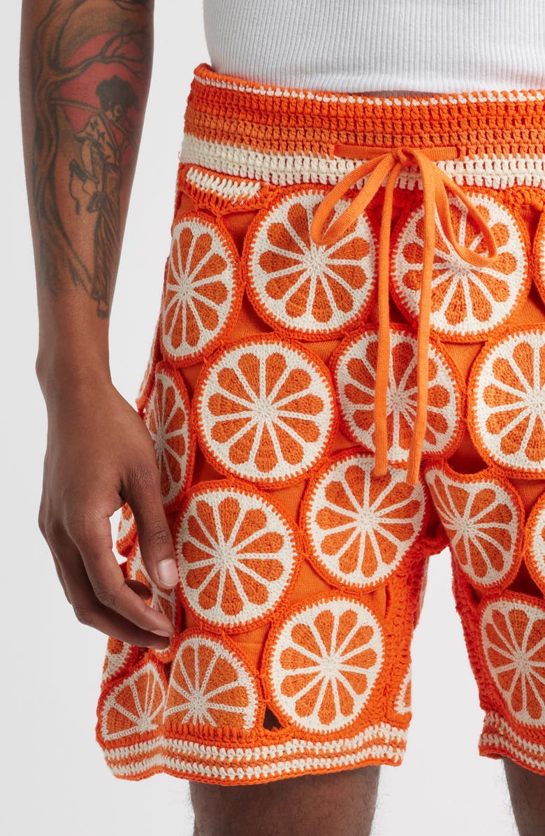 MAVRANS Orange Organic Cotton Shorts, Alternate, color,