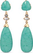 Ettika Reconstituted Turquoise Drop Earrings
