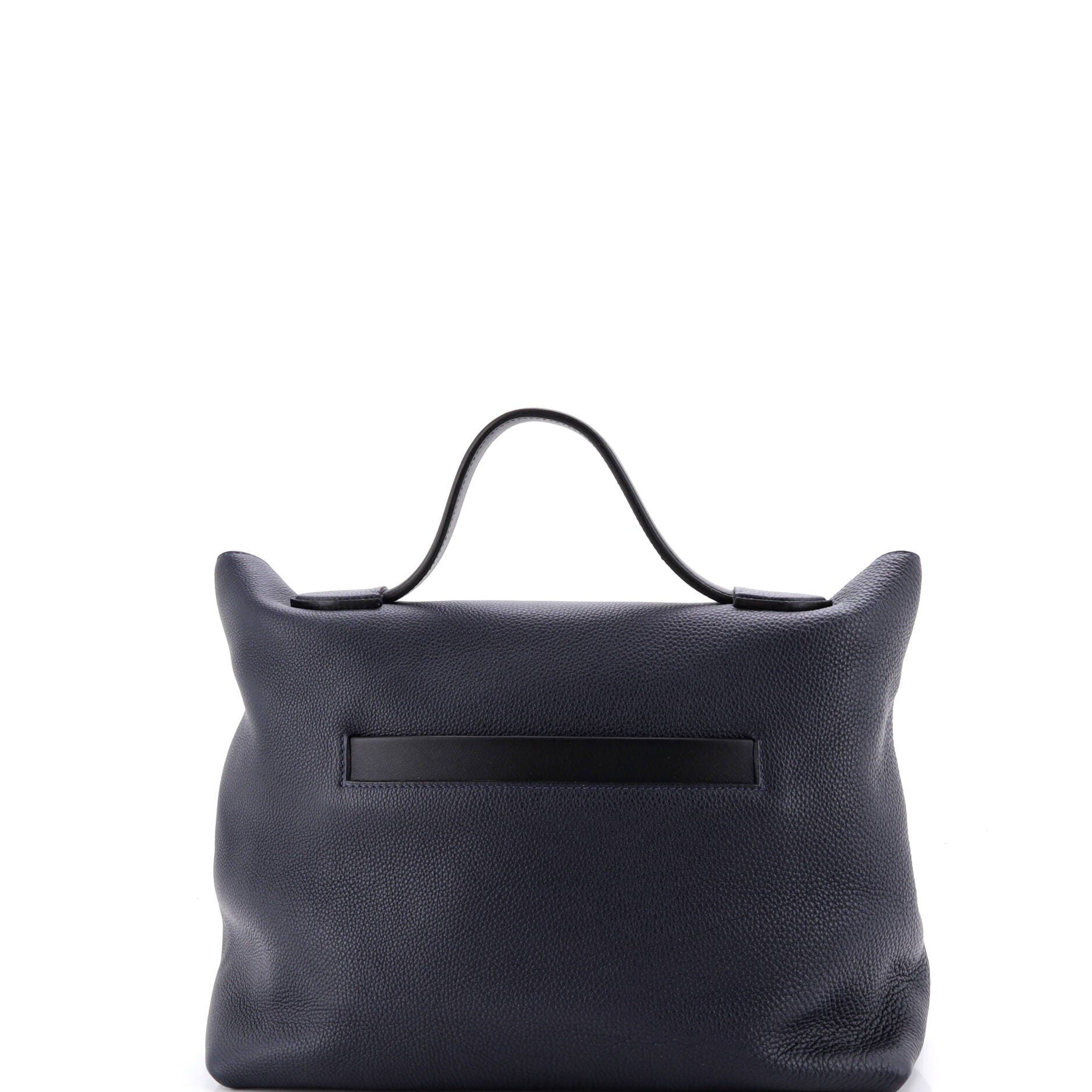 Pre-Owned Hermes 24/24 Bag Togo with Swift 35, Alternate, color, Bleu Nuit