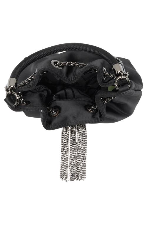Olga Berg Amanda Satin Bucket Bag