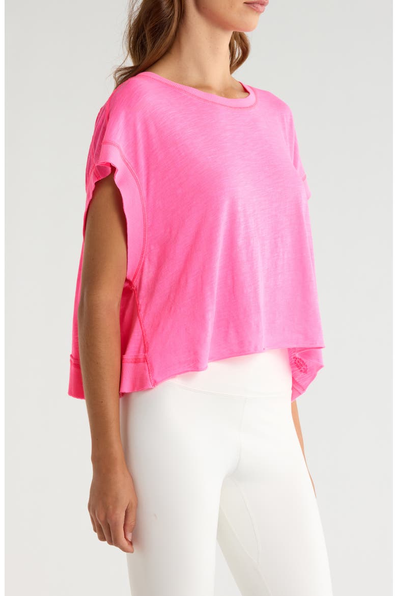 FP Movement My Tee Time Open Back T-Shirt, Alternate, color, HOT PINK