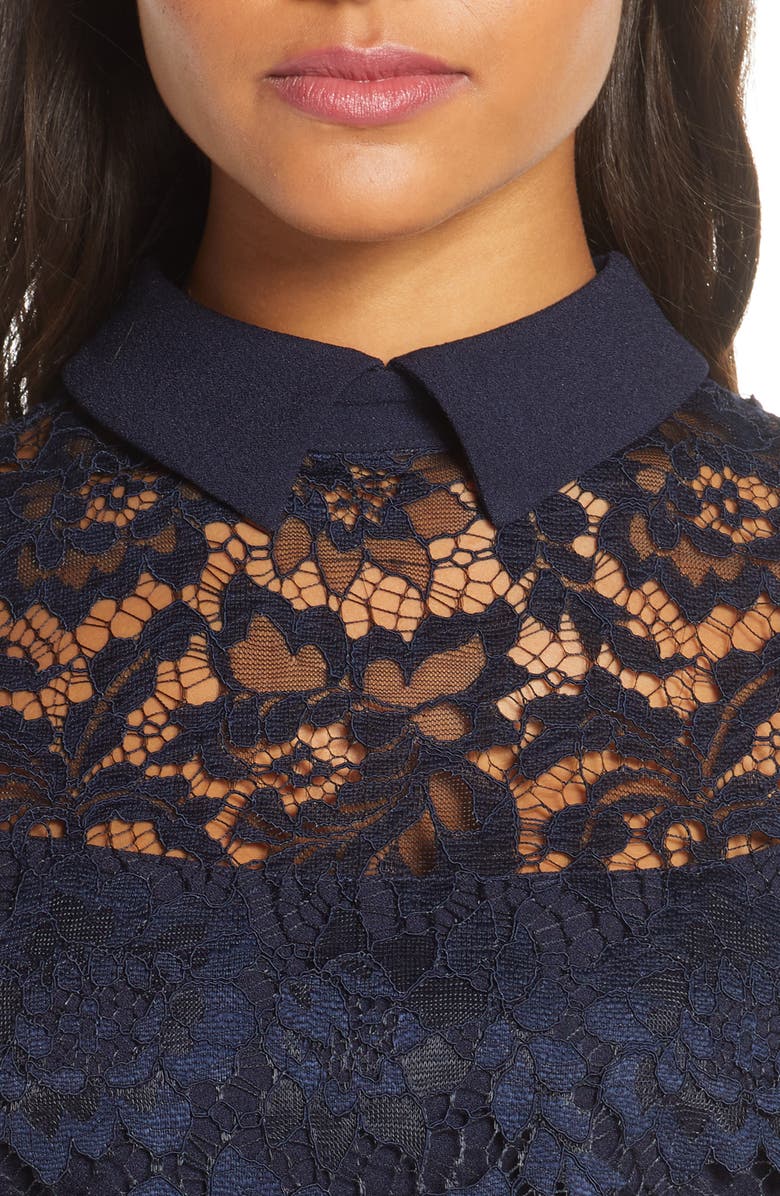 Julia Jordan Lace Popover Jumpsuit, Alternate, color, 