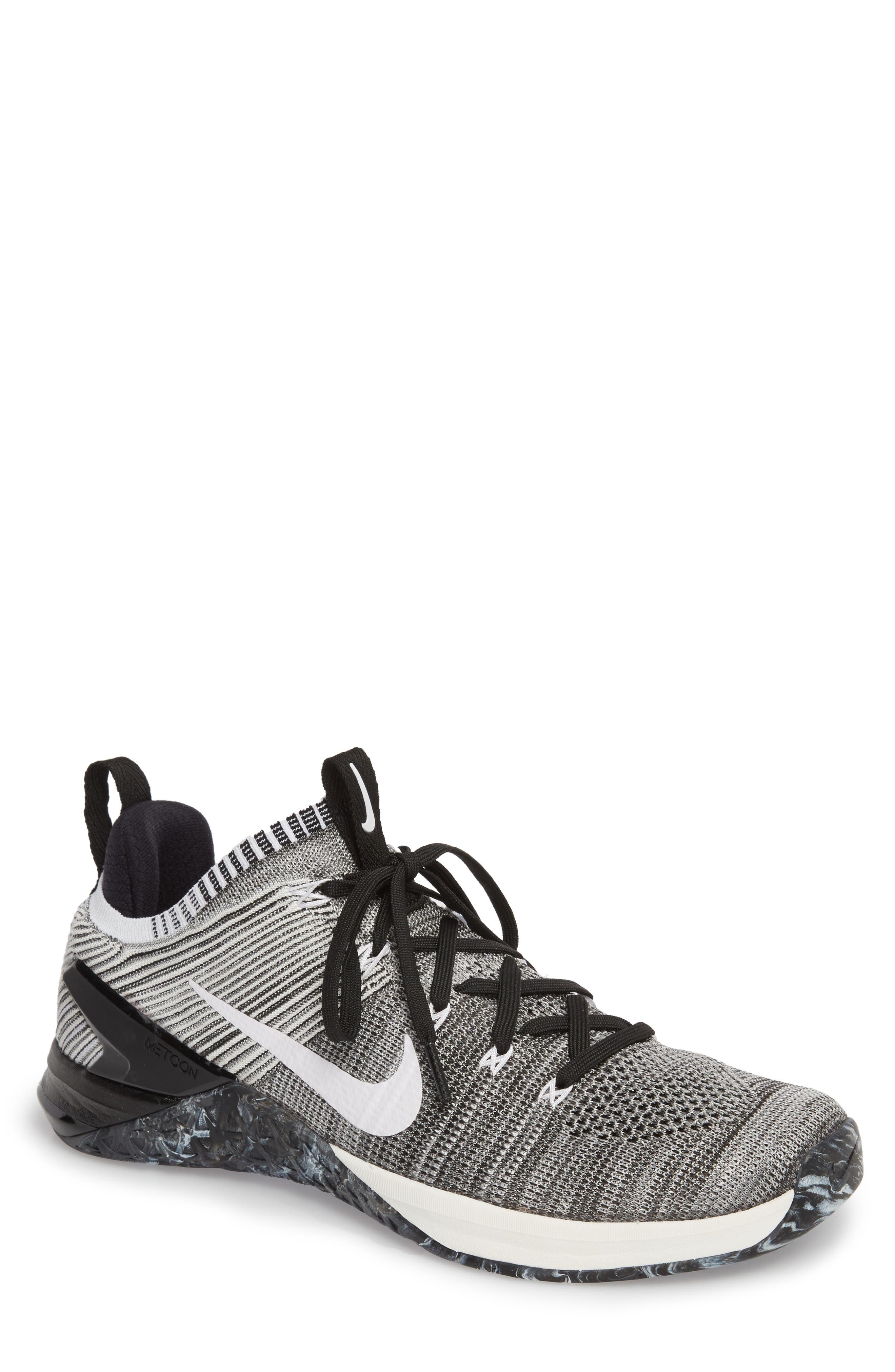 Metcon DSX Flyknit 2 Training Shoe, Main, color, MATTE SILVER/ LIGHT SILVER