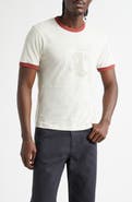 PALMES Celebrazione Cotton & Linen Ringer T-Shirt
