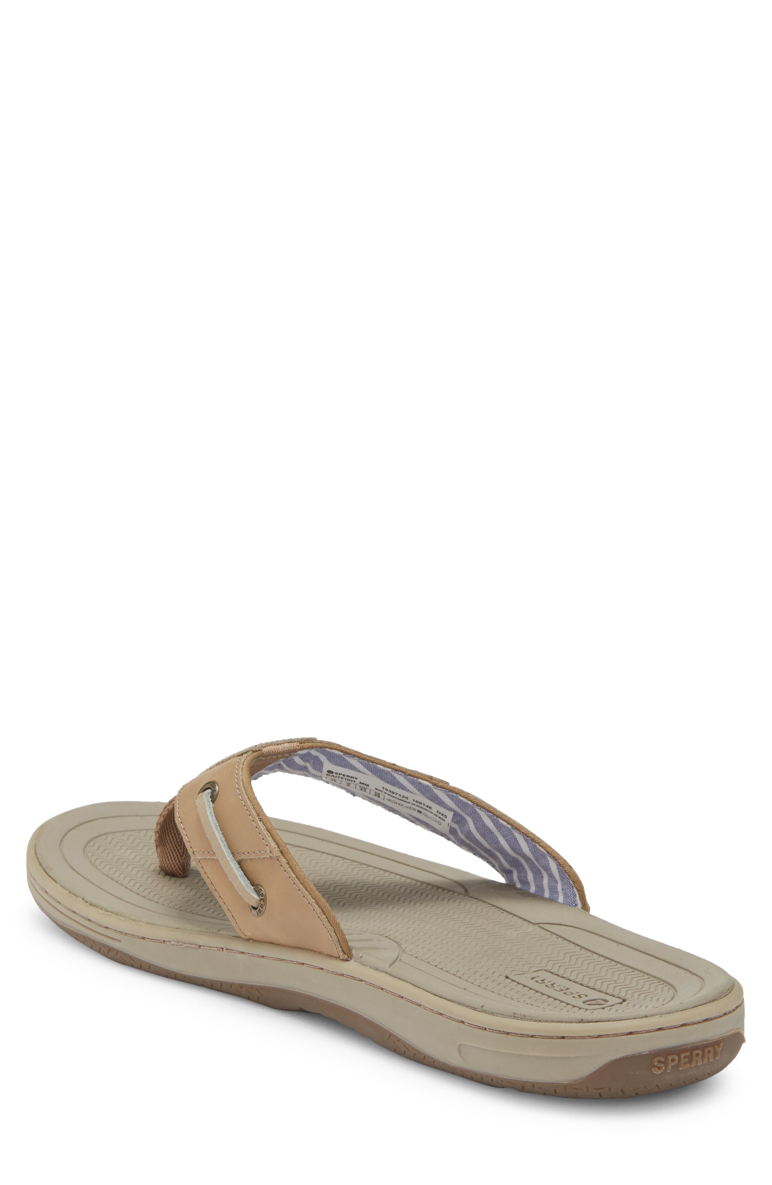 Sperry Baitfish Flip Flop, Alternate, color, Medium Beige