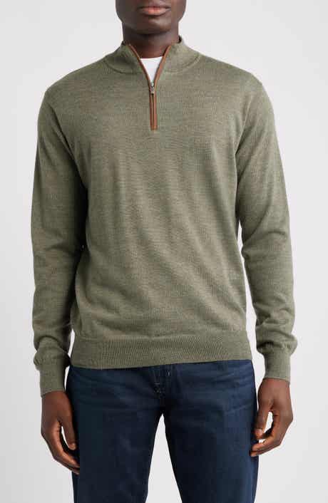 Peter Millar Autumn Crest Merino Wool Blend Quarter Zip Sweater