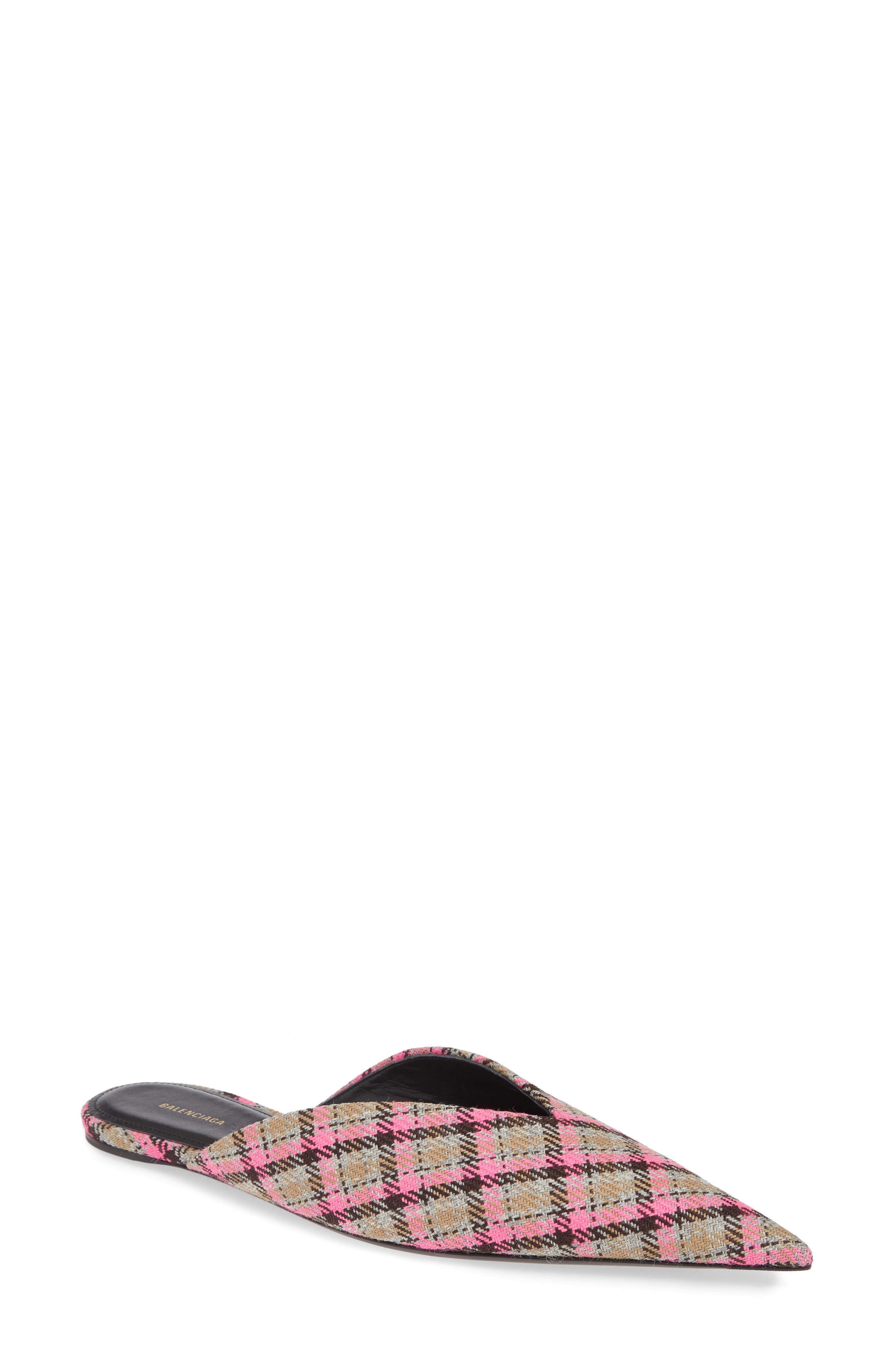 Balenciaga Check Knife Mule, Main, color, 