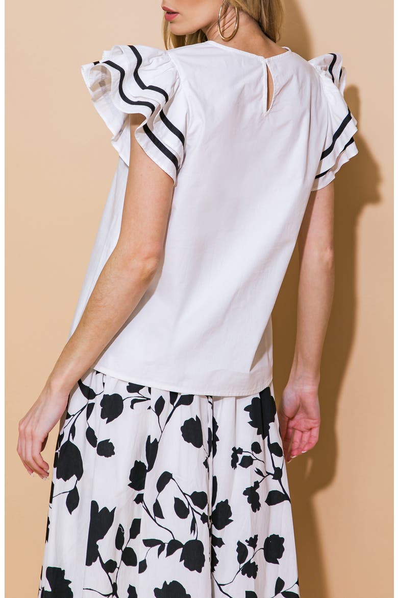 Solid Woven Top, Alternate, color, OFF WHITE