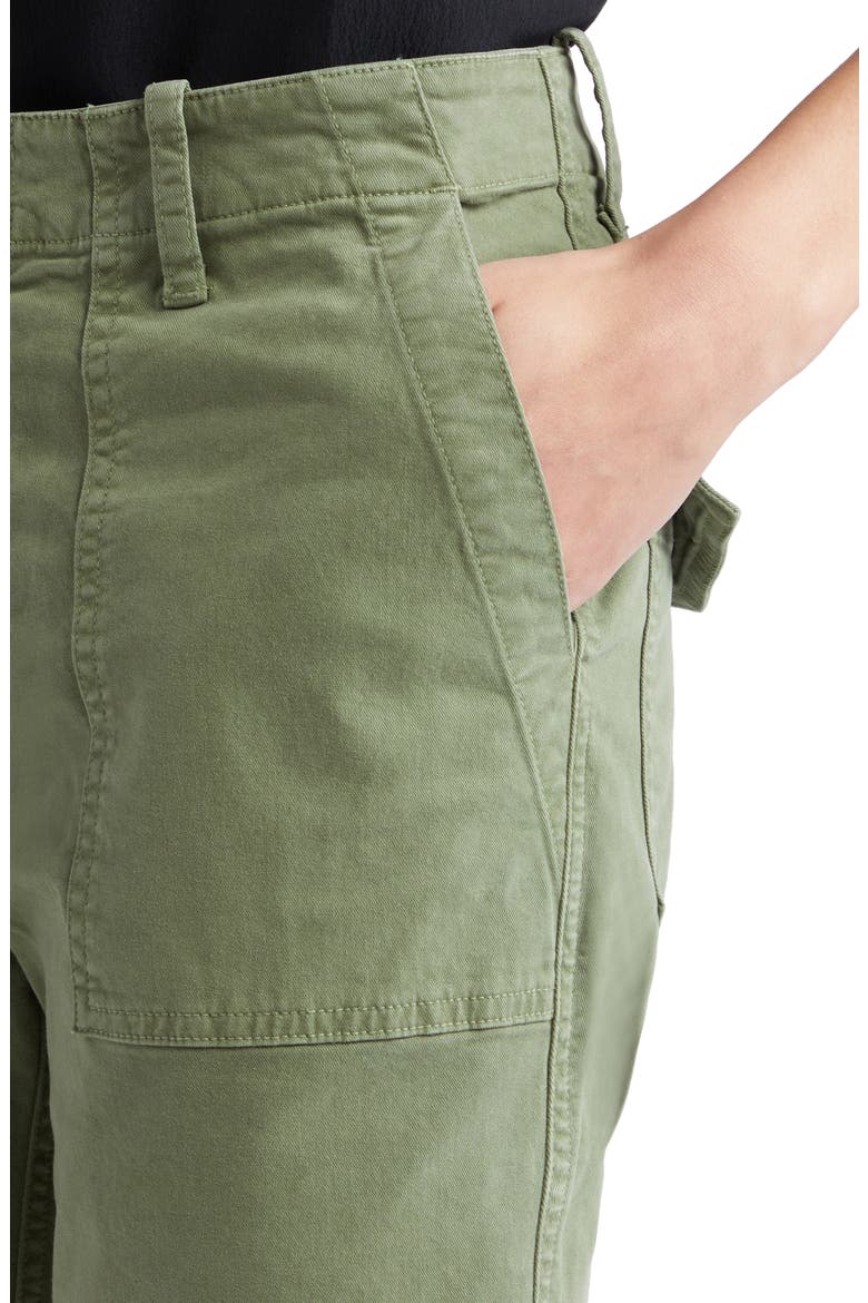 Jenna Raw Hem Crop Cotton Stretch Twill Pants, Alternate, color, CAMO
